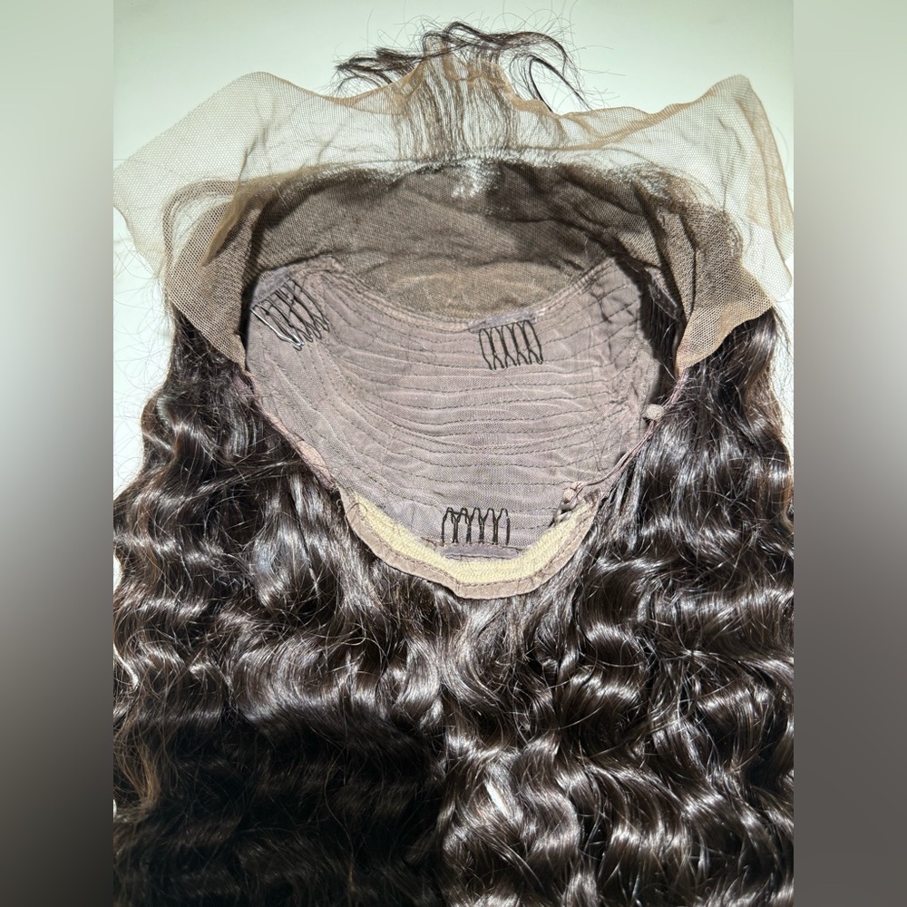 💯% 24” HUMAN Hair, Brazilian Wave, Lace Front, Fringe bangs, Black - Picture 14 of 16